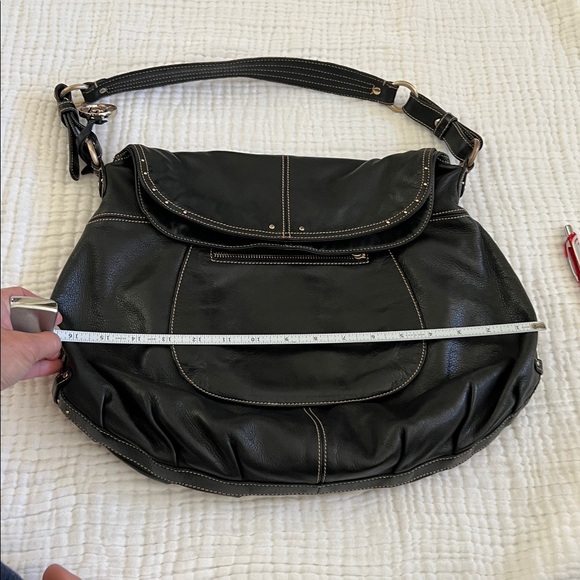 Hayden-Harnett Black Leather Shoulder Bag - Picture 7 of 11